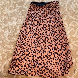 Leopard Print Midi Skirt